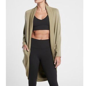 Athleta Ethereal Cocoon Wrap in Shadow Olive